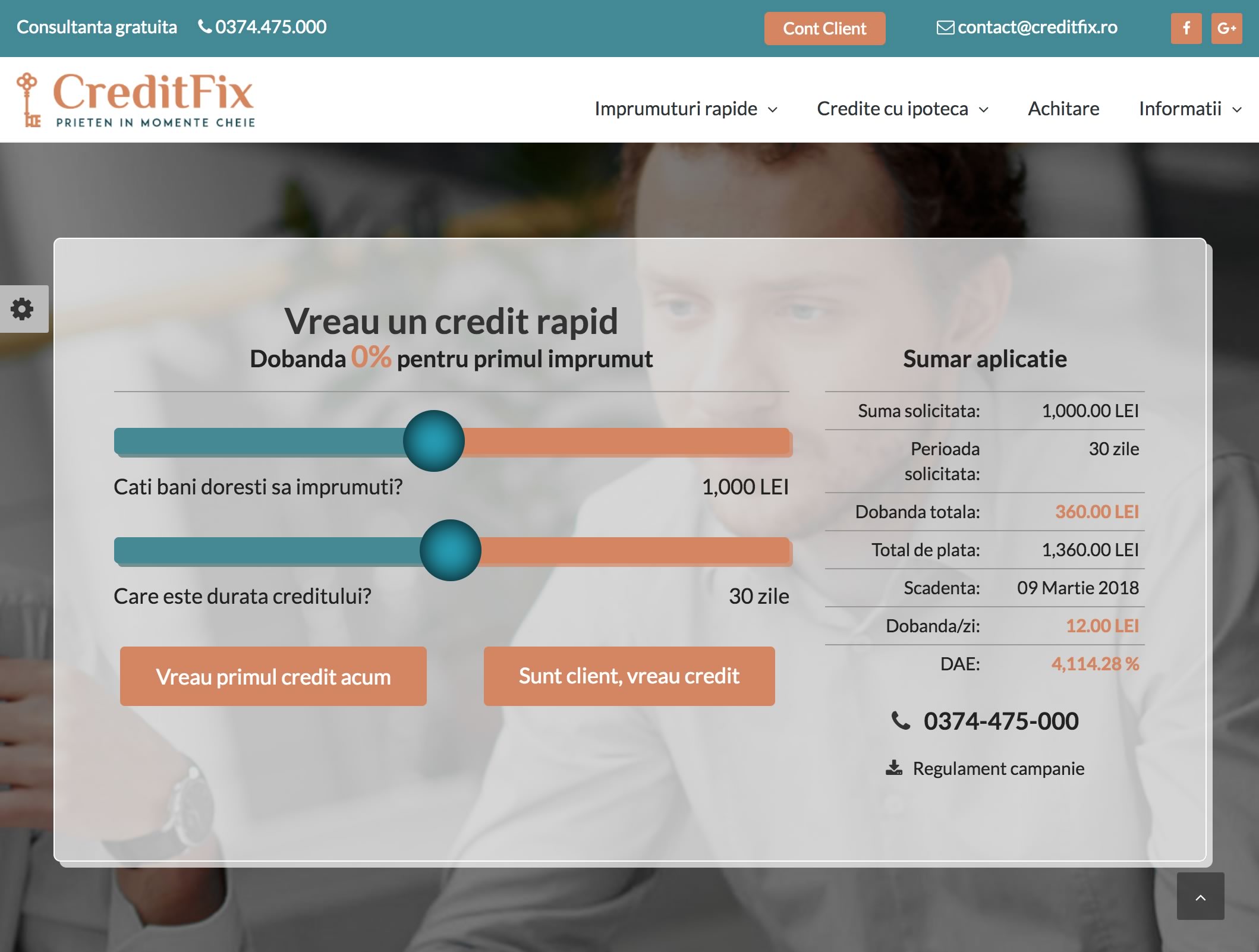 Credit Fulger Aprobat Online - Instant - pe loc - Creditfix